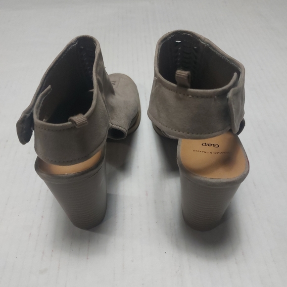 Gap Women's Gray Slingback Suede Chunky Heels Size 9 - Picture 9 of 15